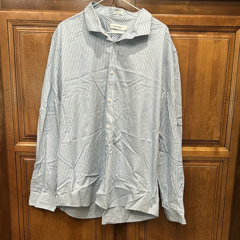Calvin Klein Blue Casual Button Down Shirt
